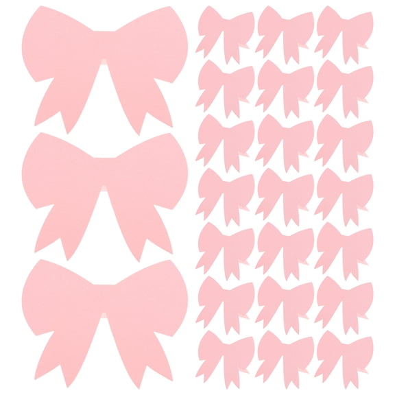 Raindrops 50Pcs Pink Wedding Name Place Cards with Elegant Bow Design for Party Table Seating