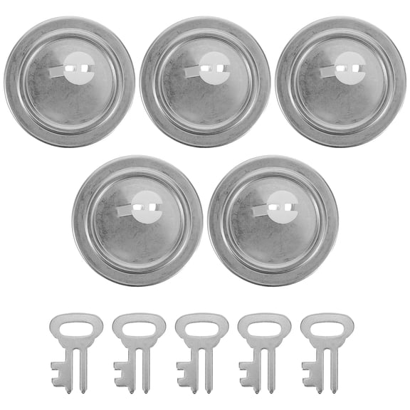 Raindrops Money Box Stoppers with Lock and Keys, Silver, Durable and Easy Access, 5Pcs