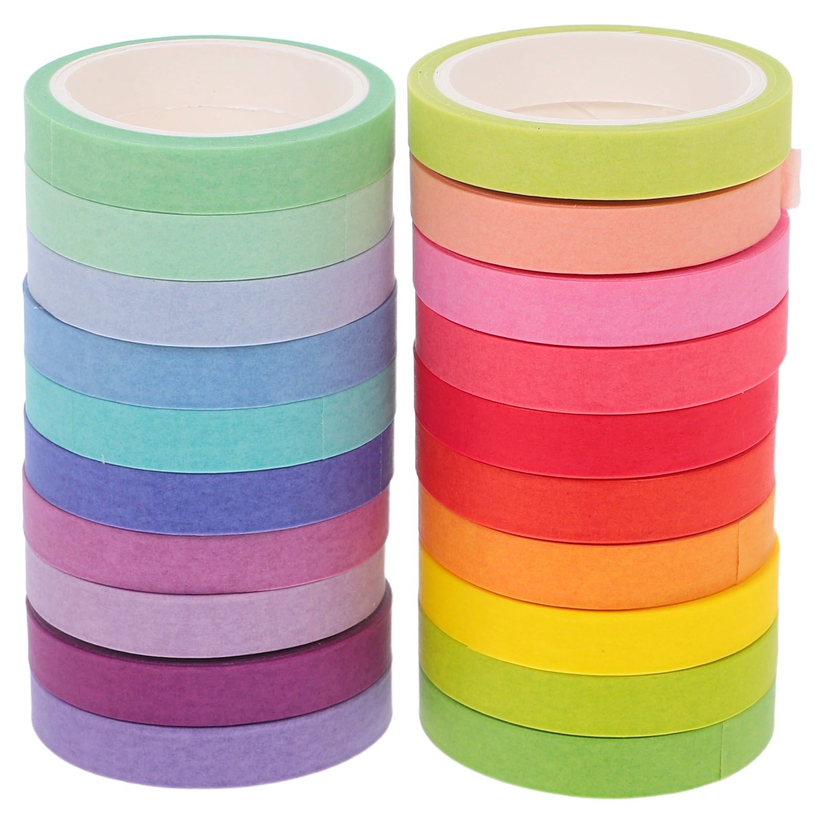 FOMIYES 60 Rolls Assorted Colored Washi Tape Set, Thin Decorative Craft Tape for , Journaling, Scrapbooking and Projects