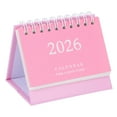 thumbnail image 1 of FOMIYES 2026 Pink Tabletop Calendar Compact Foldable Design for Office, 1 of 7