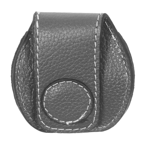 Raindrops PU Pool Chalk Bag Grey Portable and Elegant for Precise Shots