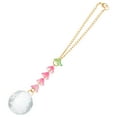 thumbnail image 1 of Ostracsh Rearview Mirror Hanging Ornament: Cute Flower Crystal Sun Catcher - Rear View Mirror Floral Charm - Car Interior Accessories for Decoration, 1 of 7
