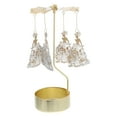 thumbnail image 1 of Raindrops Carousel Candlestick, Golden Iron, Dynamic Ambiance, Ideal for Holidays and Parties, 1 of 7