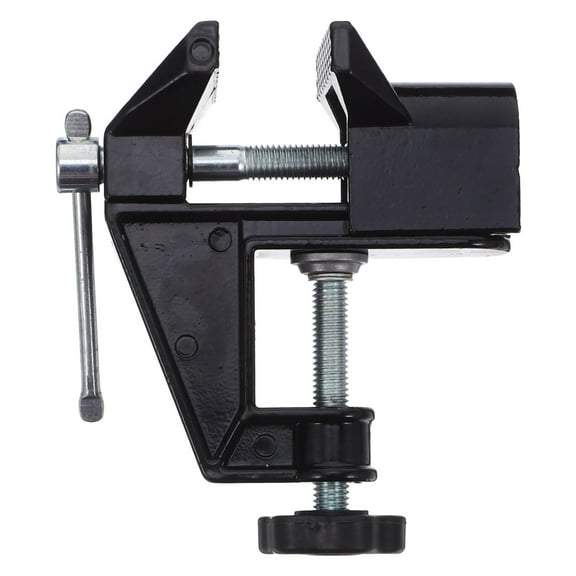 Raindrops Black Multifunctional Bench Vise for Woodworking Drill Sanding and Assembly Tasks