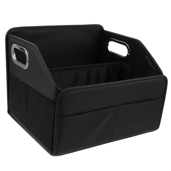 Raindrops Collapsible Car Trunk Storage Organizer Box in Black with High Strength Material for Suv