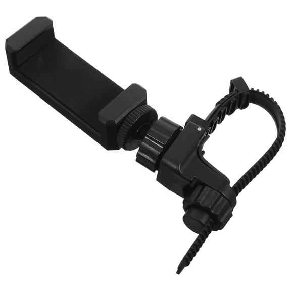 Raindrops Black Plastic Phone Holder for Brass Instruments with Flexible Angles and Security