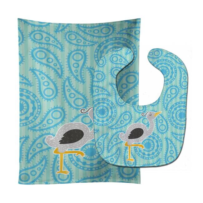Ostrich Baby Bib & Burp Cloth