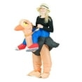 thumbnail image 1 of Ostrich Big Bird Ride Inflatable Costume for Adults (One Size), 1 of 5