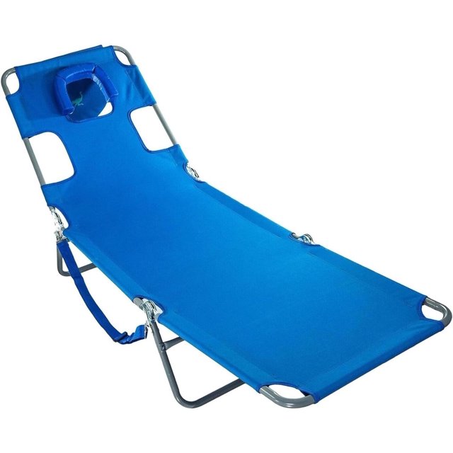 Ostrich Chaise Lounge Facedown Beach Chair Versatile Folding for Pool