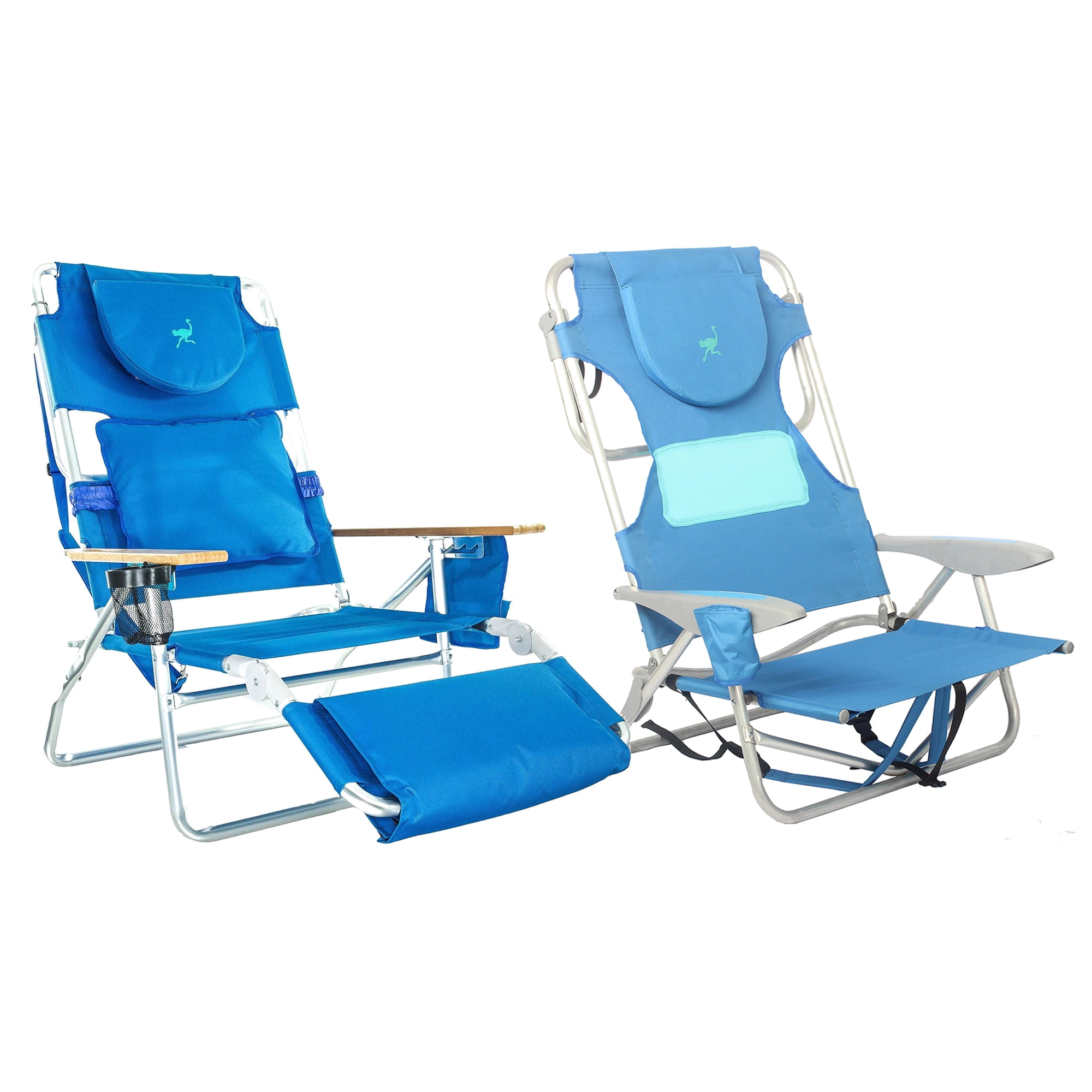 Ostrich Deluxe 3N1 Sports Seat and Ladies Comfort On Your Back Beach Chair