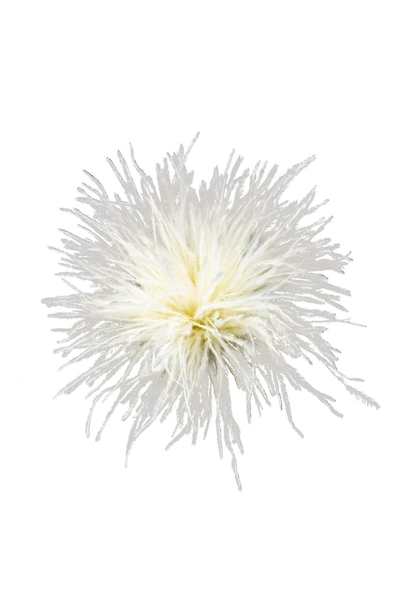Ostrich Feather Material Brooch Pins Feather Lapel Pins Gift for Woman Men