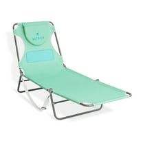 Open Box Ostrich Ladies Comfort Lounger, Beach Camping Pool Tanning Chair, Teal