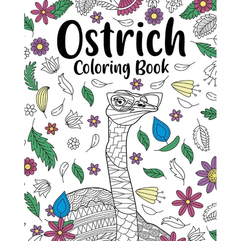 Ostrich Mandala Coloring Book Adult Coloring Books for Ostrich