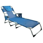 Ostrich The Margate Chaise Lounge, Facedown Beach Pool Tanning Lounger, Blue