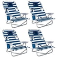 thumbnail image 1 of Ostrich On-Your-Back Outdoor Lounge 5 Position Recline Beach Chair (4 Pack), 1 of 12