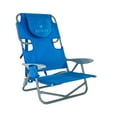 thumbnail image 1 of Ostrich On-Your-Back Outdoor Reclining Beach Pool Camping Chair, Blue, 1 of 11