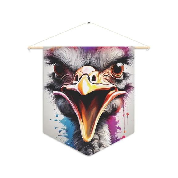 Ostrich Pennant Wall art home decor Animals inspiration interiors