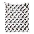 thumbnail image 1 of Ostrich Soft Flannel Fleece Throw Blanket, Wild Baby Animal Funny Desert Mammal Comic Childish Creature, Cozy Plush for Indoor and Outdoor Use, 50" x 60", Pale Peach White Black, by Ambesonne, 1 of 6