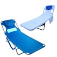 thumbnail image 1 of Ostrich The Ladies Comfort Lounger Foldable Beach Chair and Custom Fitted Towel, 1 of 11