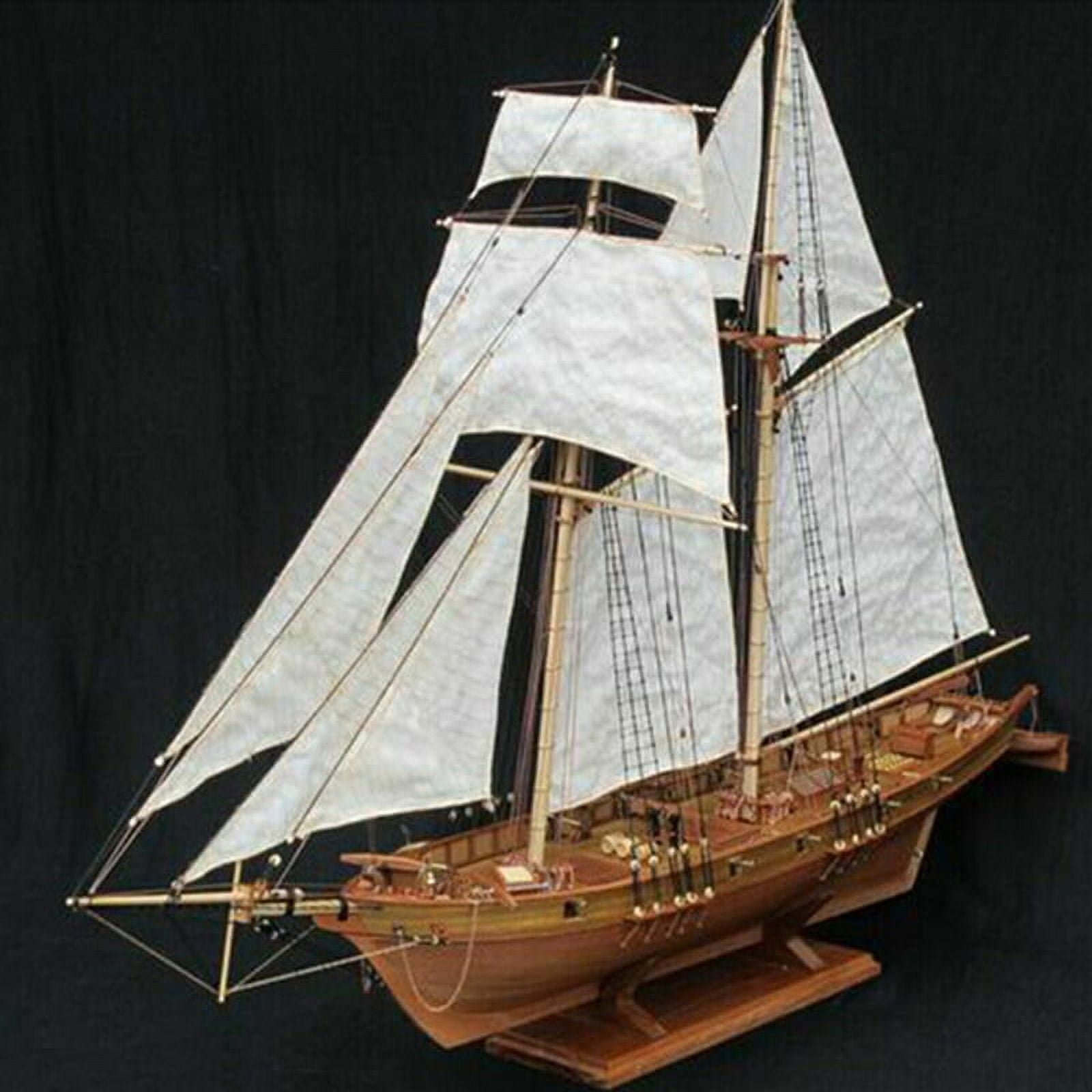 Ostrifin 1:100 Halcon Wooden Sailing Boat Model DIY Kit Ship