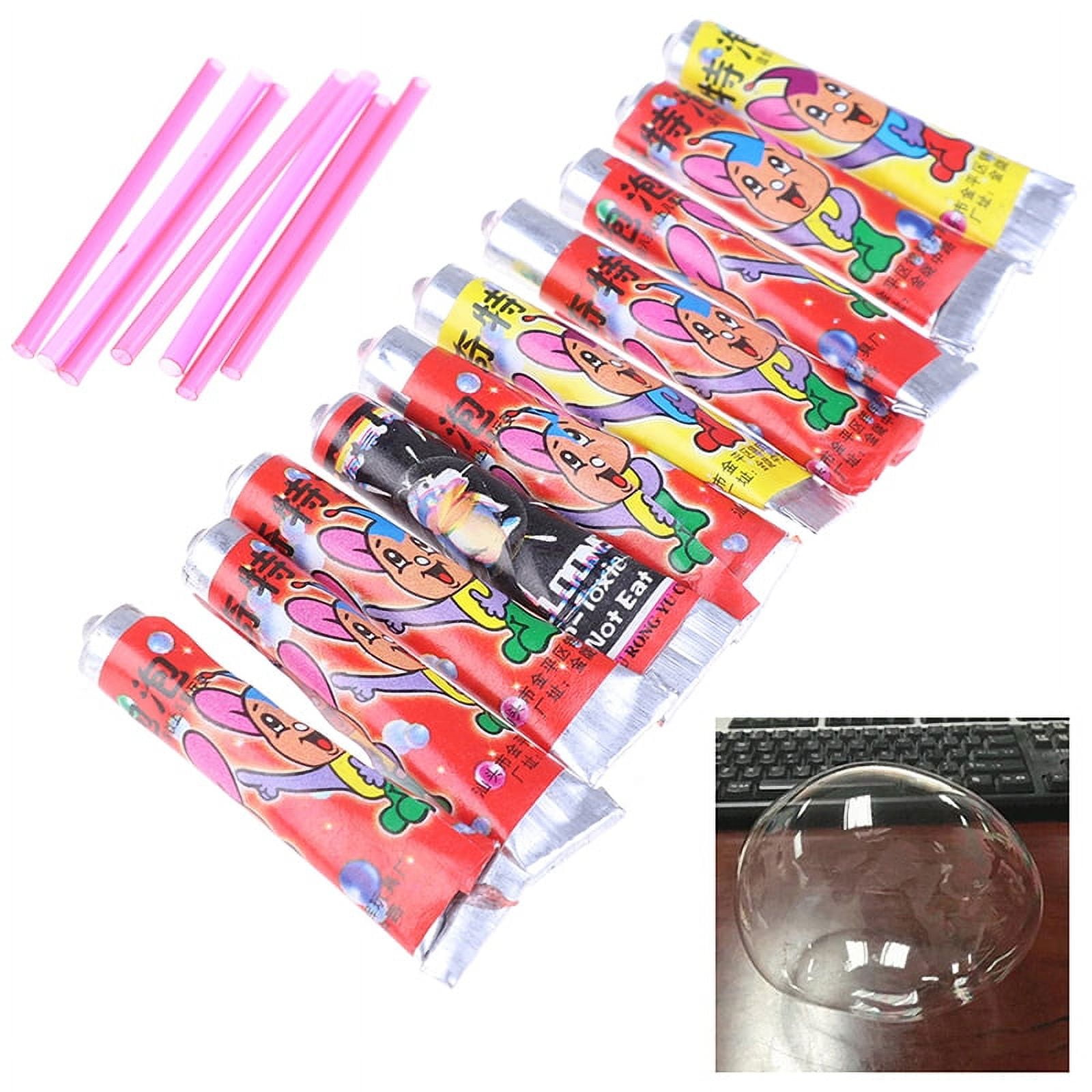 Ostrifin 10Pcs Bubble Glue Kids Blowing Bubble Ball Toys for Children Space  Balloon toy 