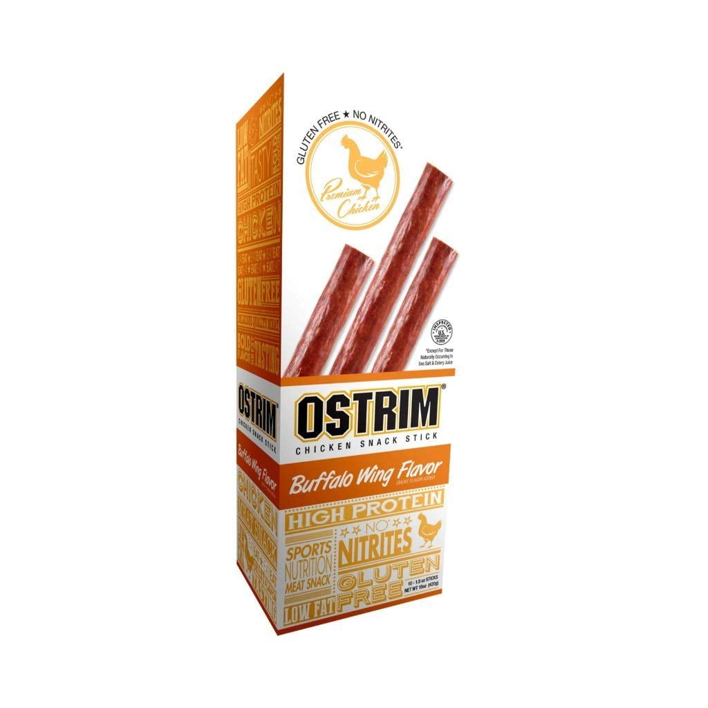 Ostrim Chicken Jerky Snack OIF8 SticksBuffalo Wing Flavor, 1.5 oz
