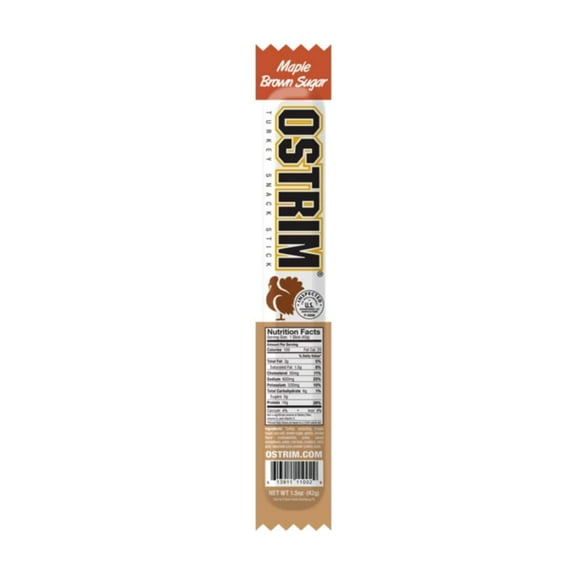 Ostrim Turkey Snack Stick, Maple Brown  Sugar, 1 Stick, 1.5 oz (42 g)