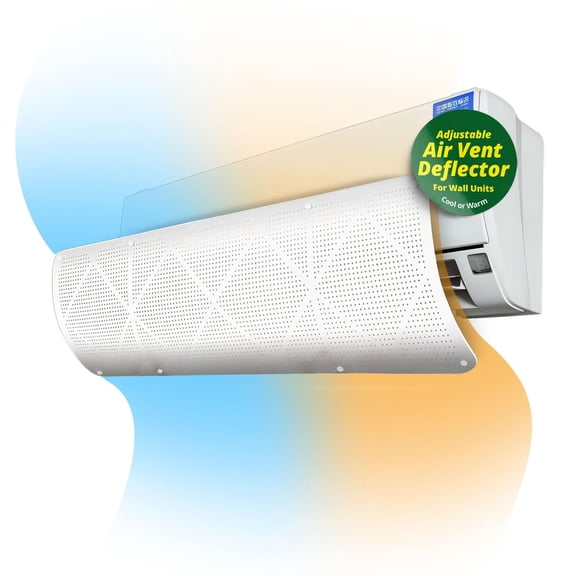 Osumex Air Conditioner Deflector Windshield 90x27cm - Adjustable AC/Heater Air Vent Deflectors, AC Deflector Wall Unit for Home, Bed Room, & Office, Windshield for Circulation, Heater Vent Covers