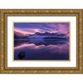 thumbnail image 1 of Osuna, Fran 32x23 Gold Ornate Wood Framed with Double Matting Museum Art Print Titled - Dawn In Urkulu, 1 of 4