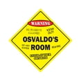 thumbnail image 1 of Osvaldo's Room Sign Crossing Zone Xing | Indoor/Outdoor | 12" Tall kids bedroom decor door children's name boy girl, 1 of 5