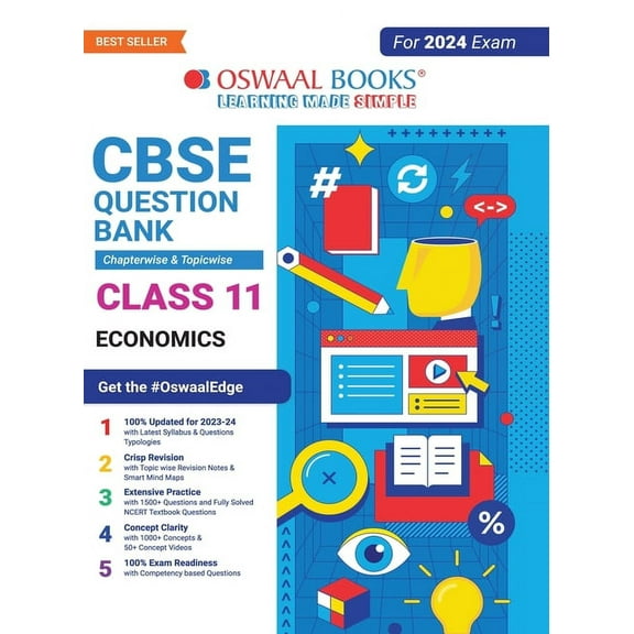 Oswaal CBSE Chapterwise & Topicwise Question Bank Class 11 Economics Book (For 2023-24 Exam), (Paperback)