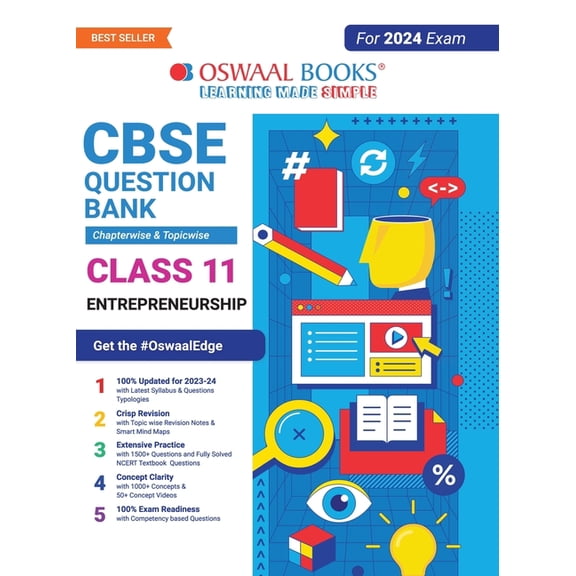 Oswaal CBSE Chapterwise & Topicwise Question Bank Class 11 Entrepreneurship Book (For 2023-24 Exam), (Paperback)