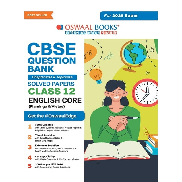 Oswaal Cbse Question Bank Class 12 English Core, Chapterwise And 