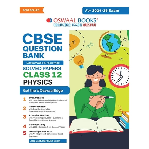 Oswaal CBSE Question Bank Class 12 Physics, Chapterwise and Topicwise Solved Papers For Board Exams 2025, (Paperback)
