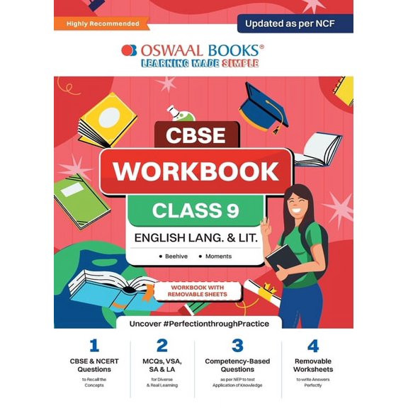 Oswaal CBSE Workbook for Class 9 English Language and Literature Updated as per NCF For 2024, (Paperback)