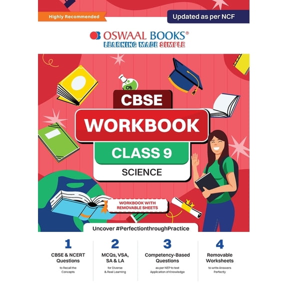 Oswaal CBSE Workbook for Class 9 Science Updated as per NCF For 2024, (Paperback)