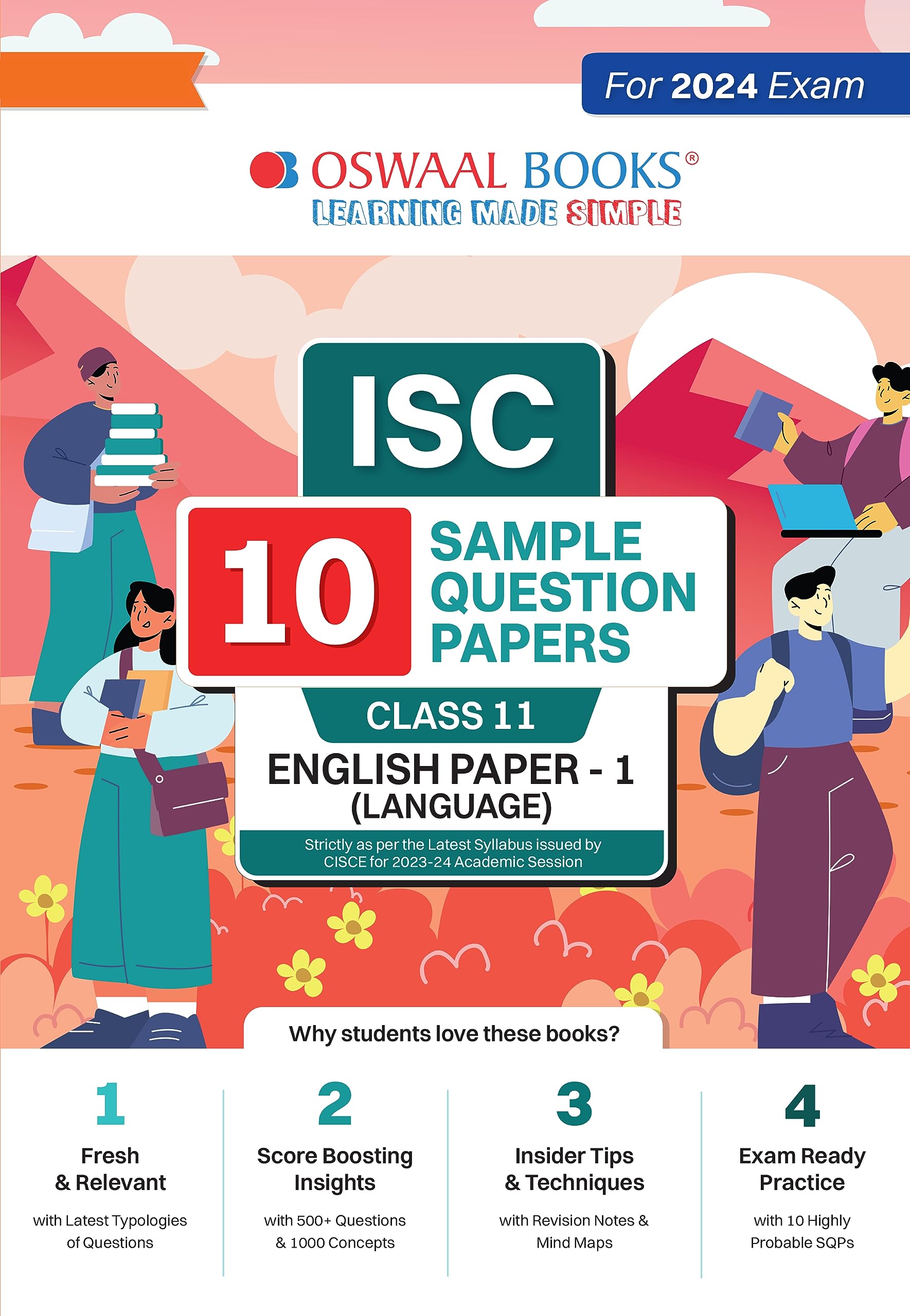 Oswaal ISC 10 Sample Question Papers Class 11 English1 For 2024 Exams