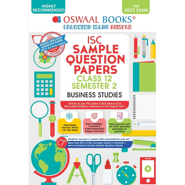 Oswaal ISC Sample Question Papers Class 12, Semester 2 Business Studies