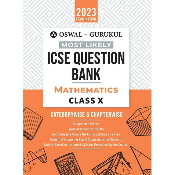 Oswal - Gurukul Mathematics Most Likely Question Bank: ICSE Class 10 For 2023 Exam, (Paperback)
