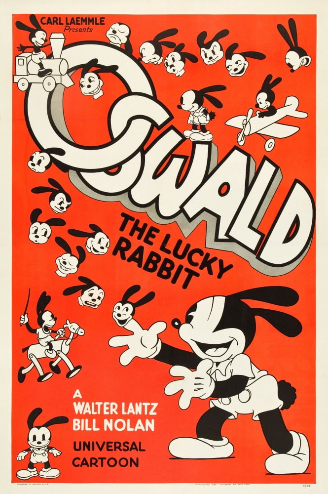 Oswald The Lucky Rabbit Canvas Art - (24 x 36)