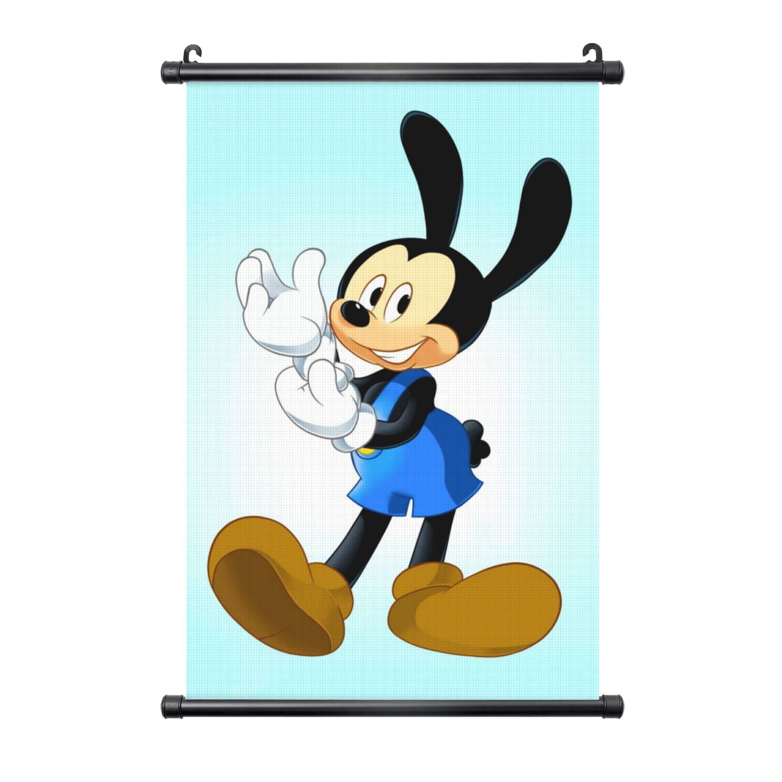 Oswald The Lucky Rabbit Hanging Poster, Black Plastic Shaft Wall ...