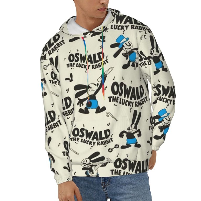 Oswald The Lucky Rabbit Men's Hoodie Novelty Graphic Long Sleeve
