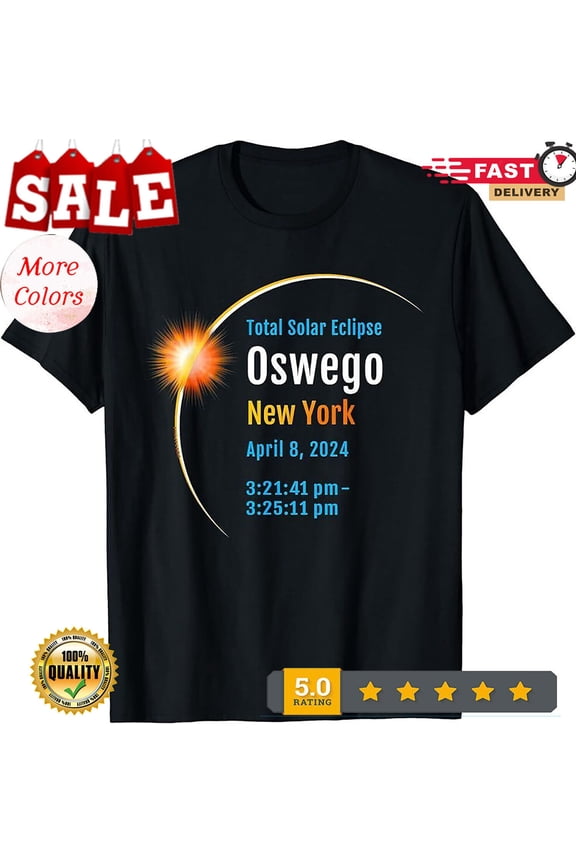 Oswego New York Ny Total Solar Eclipse T-Shirt.