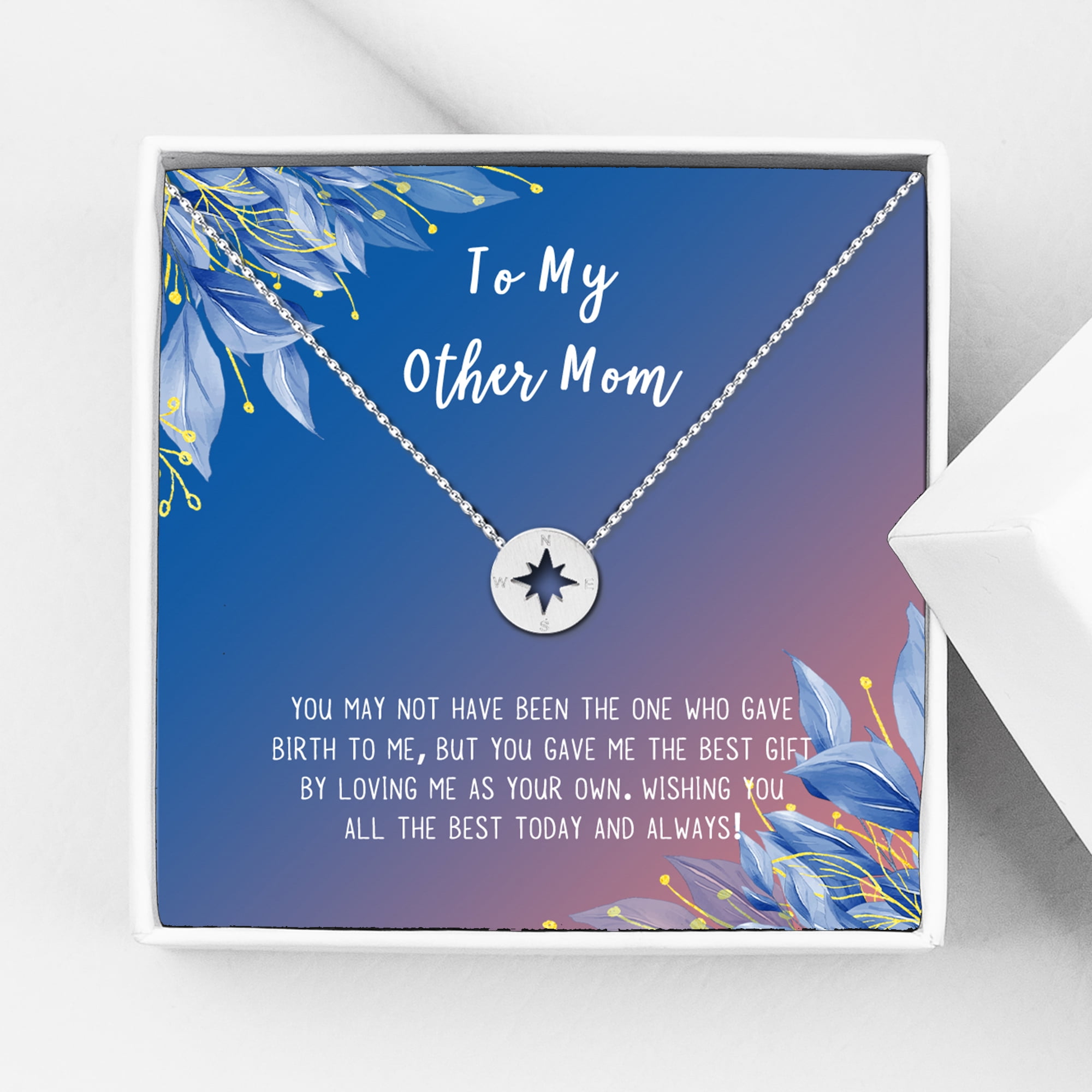 To My OtMom Mom Necklace and Card, Valentines Day Gift for Mom, Jewelry for Mom, Gift for Step Mom, Stainless Steel Jewelry Gift Set, Gift Set for Mom, Jewelry Gift for Mom