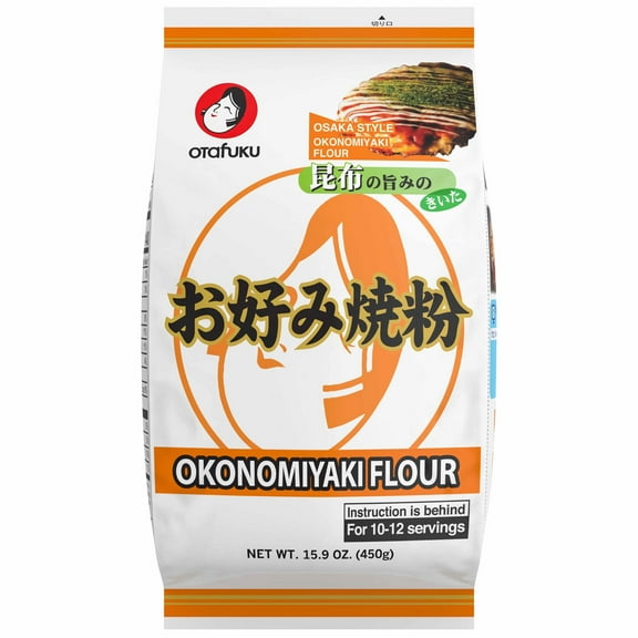 Otafuku Okonomiyaki Flour for GGA1 Japanese Okonomiyaki Pancakes, 12 Servings, 15.9 Oz (1 Lb)