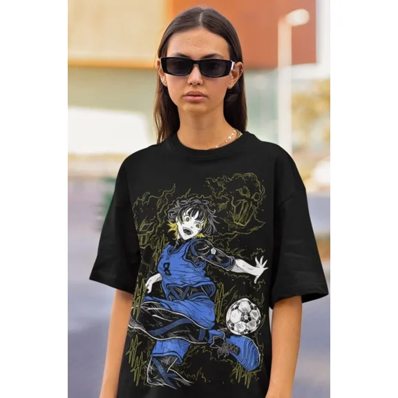 Otaku Ropa, Graphic Japanese Soccer Team Player Manga Anime Unisex T-Shirt
