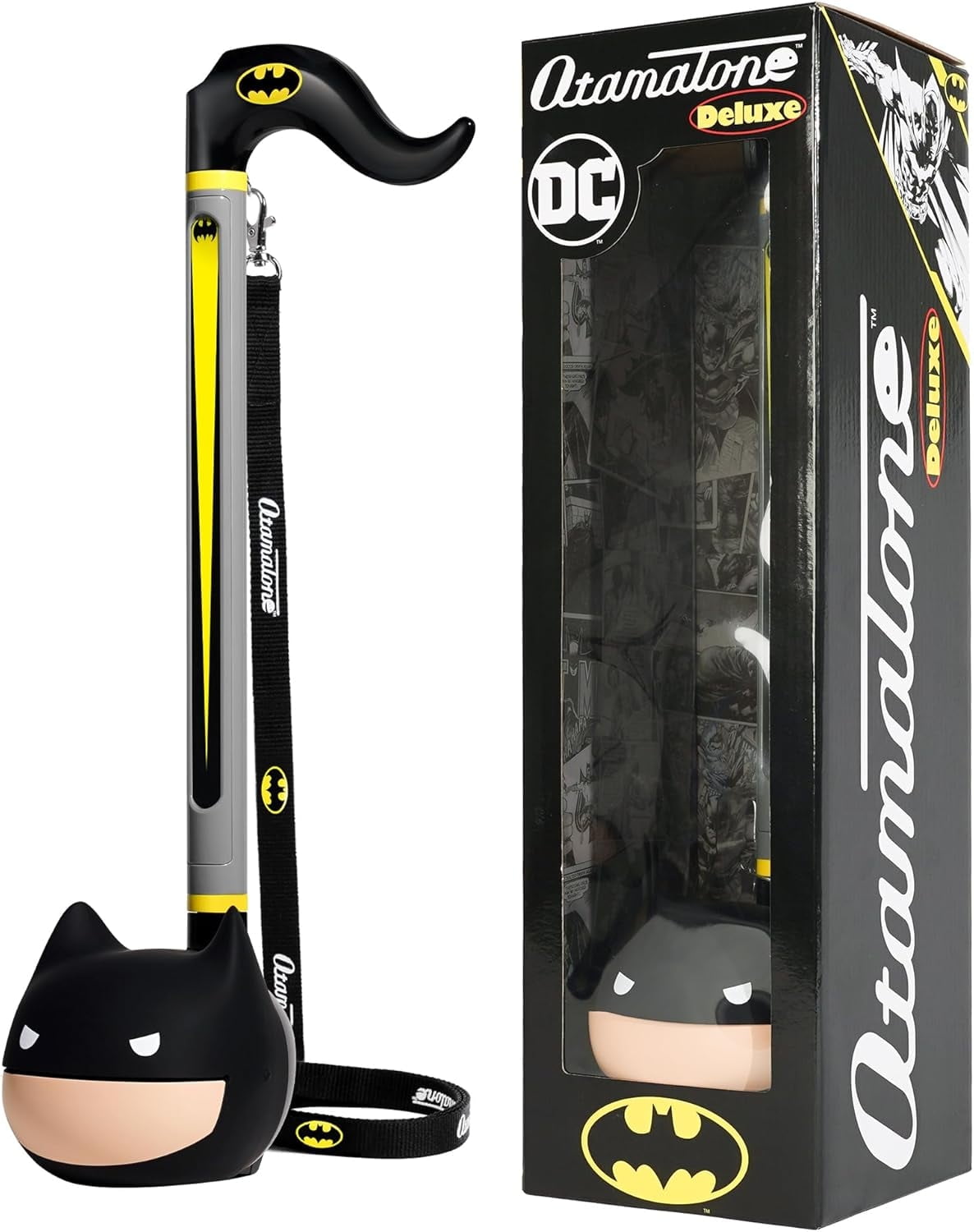 Otamatone Deluxe Electronic Musical Instrument Toy for Children Unisex Adults - Batman