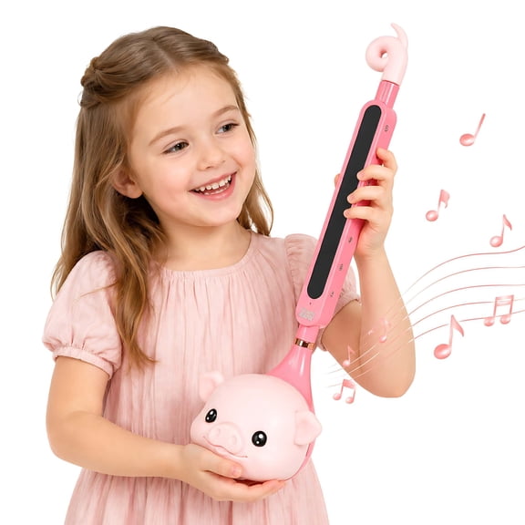 Otamatone Electronic Musical Instrument, Touch-Sensitive Tadpole Piano Toy with 3 Pitch Levels, Volume Control, 4 Animal Styles for Kids