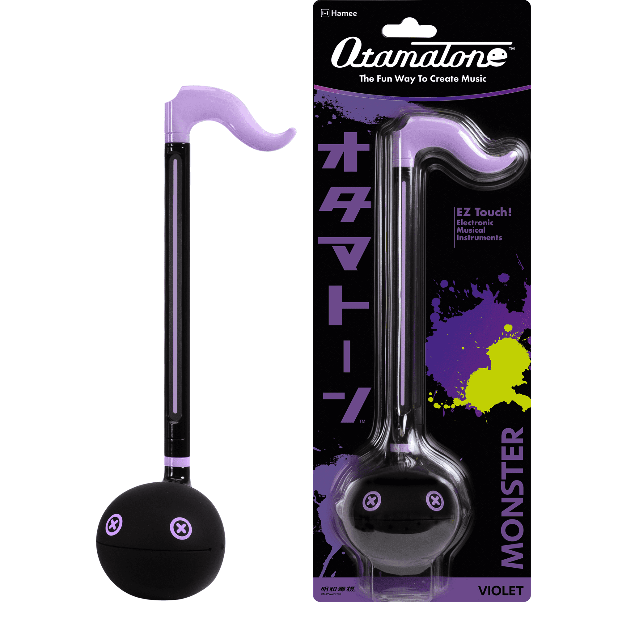 Otamatone Monster Electronic Portable Music Instrument / Synthesizer Toy from Japan by Maywa Denki (Officially Licensed) [English Instructions] - Violet