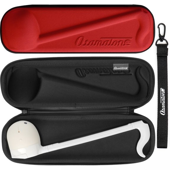 Otamatone Official Slim Case (Regular) for Musical Instrument Toy Synthesizer, 10.7 Inch - Red